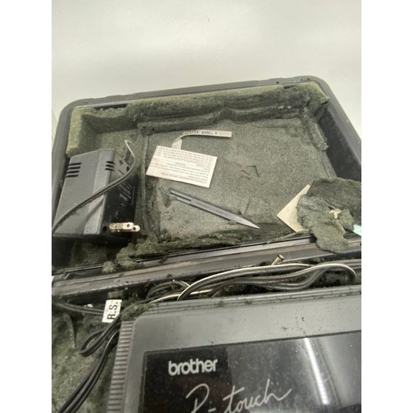 Brother P Touch Electronic Label Maker PT-20 with Hard Case Untested - Picture 4 of 6